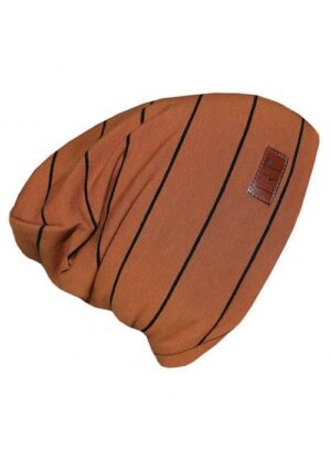 LP TUQUE DE COTON. ULTRA STYLÉE (BOSTON) Caramel bande marine