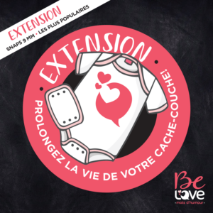 Bédaine love Extension cache couche rose