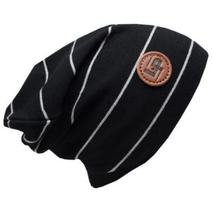 LP TUQUE DE COTON ULTRA STYLÉE (BOSTON) Noir a bande grise