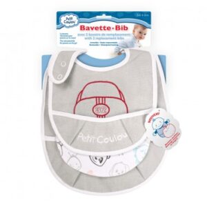 ENS. DE 2 BAVETTES ET 2 RECHANGES - Voiture