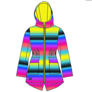 SOLDE TUCTUC MANTEAU DE PLUIE DOUBLÉ MULTICOLORE RAINBOW