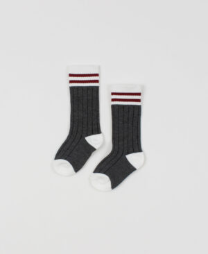 ROMY ET AKSEL BÉBÉ CHAUSSETTES GRISE