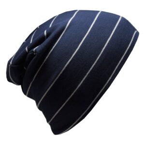 LP TUQUE BOSTON EN COTON (V20 MARINE & GRIS)