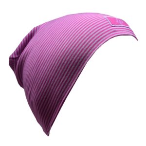 L&P TUQUE MAUVE ROSE LIGNÉ