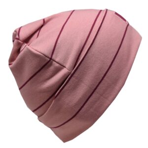 LP TUQUE EN COTON ROSE ÉLÉGANT