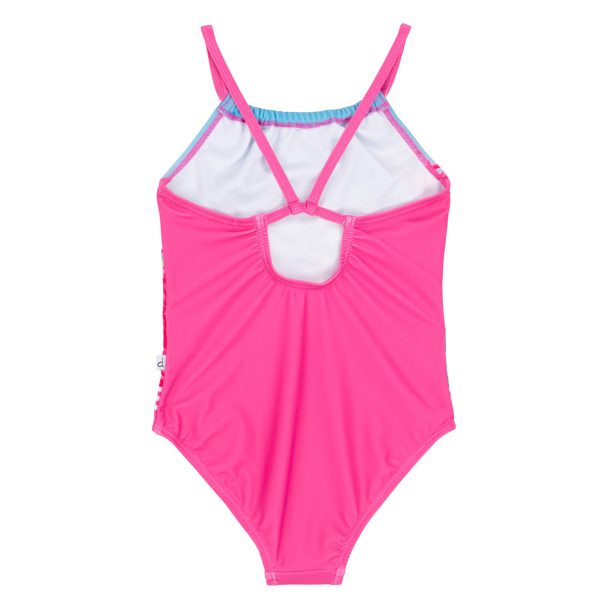 DEUX PAR DEUX THE SWIM SHOP MAILLOT ET ROBE DE PLAGE IMPRIMÉ DE FLAMANTS ROSE AVEC VOLANTS AUX MANCHES, FILLE – Image 6
