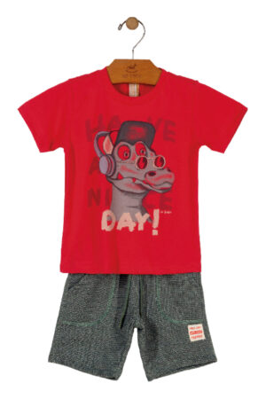 UP BABY BÉBÉ GARÇON. ENSEMBLE 2 PIECES DINO