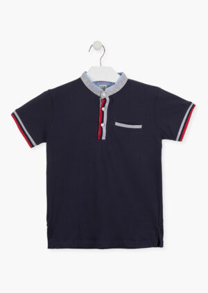 LOSAN BÉBÉ GARÇON CHANDAIL POLO MARINE 3 À 24 MOIS