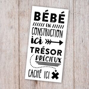 PICO TATOUAGE BÉBÉ EN CONSTRUCTION-GROSSESSE