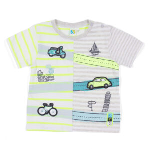 NANO BÉBÉ GARÇON. SURF LA VAGUE T-SHIRT VOITURE