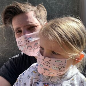 MASQUE ALTERNATIF NON MEDICAL POUR ENFANT ET ADULTE DEUX PAR DEUX LICORNES