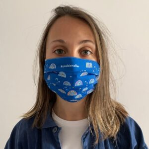 MASQUE ALTERNATIF NON MEDICAL POUR ENFANT ET ADULTE DEUX PAR DEUX ARC EN CIEL