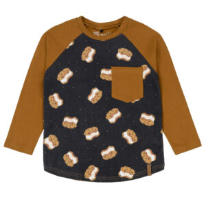 DEUX PAR DEUX GARÇON. top jersey crème glacée