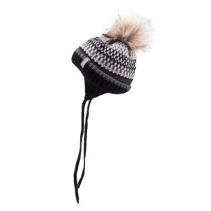 NANO HIVER TUQUE NOIR GRIS FINLANDE