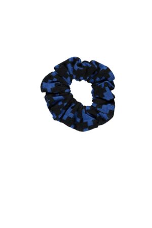 B.NOSY FILLE Scrunchies ( chouchou ) à damier bleue