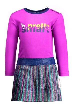 B.NOSY BÉBÉ FILLE Robe mauve avec jupe lurex