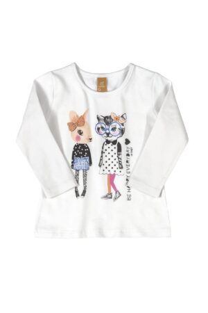 UPBABY FILLE T-shirt blanc