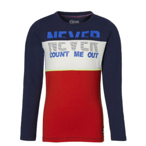 QUAPI AUTOMNE GARÇON. MANCHE LONGUE MARINE