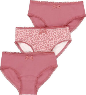 SOUS-VÊTEMENTS BOBOLI culottes Paquet de 3 rose chat