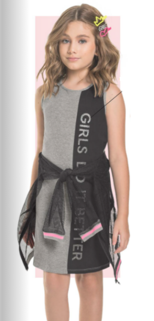 GLOSS PETITE FILLE. obe noir et grise