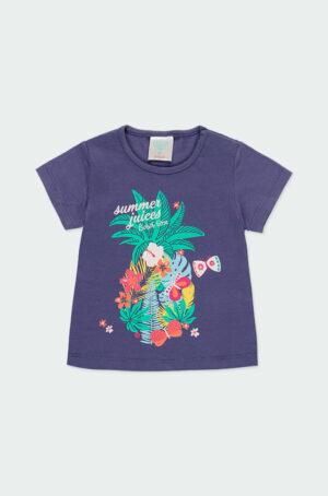 BOBOLI FILLE THE JUNGLE BOOK t-shirt bleu outremer