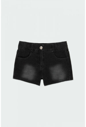 BOBOLI PRINTEMPS FILLE BASIC SHORT NOIR MOU