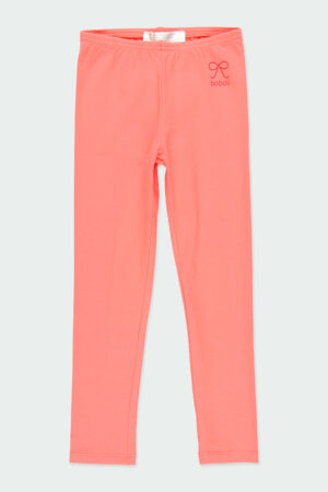BOBOLI FILLE. Basic Legging stretch corail