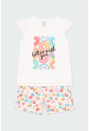 BOBOLI pyjama short blanc