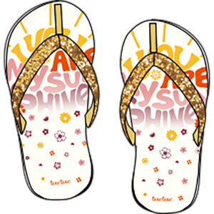 TUCTUC LOVE THE SUN FLIP FLOPS GOUGOUNE
