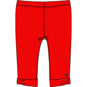 TUCTUC PRINTEMPS FILLE BASIC LEGGING CAPRI ROUGE 7 À 14 ANS