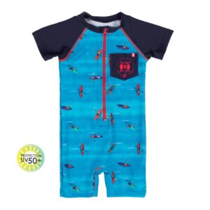 NANO BÉBÉ GARÇON COLLECTION VACANCES SURF MAILLOT COMBINAISON BLEU