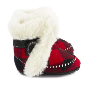 JACK & LILY BOTTILLION (PANTOUFLE) CHASSEUR carreaux rouge et noir