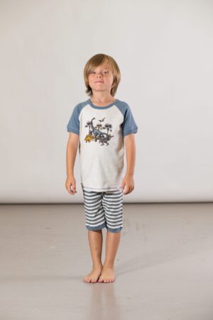 DEUX PAR DEUX ÉTÉ GARÇON. PYJAMA DINOSAURE