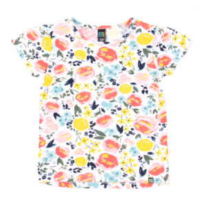 NANO BÉBÉ FILLE. RAYON DE SOLEIL T-SHIRT FLEURIT