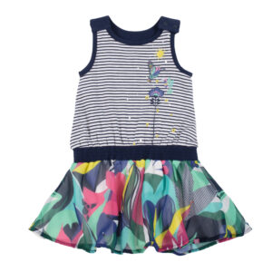 NANO BÉBÉ FILLE. MINI PLAGE TROPICALE ROBE