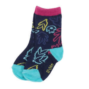 NANO BÉBÉ FILLE. MINI PLAGE TROPICALE CHAUSSETTES