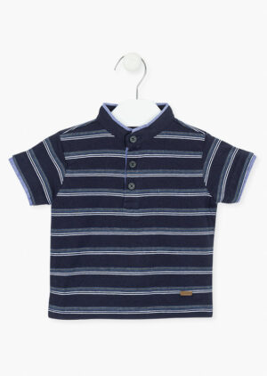 LOSAN BÉBÉ GARÇON CHANDAIL POLO MARINE LIGNÉ