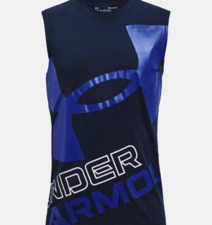 UNDER ARMOUR SOLDE GARÇON camisole UA Tech™ Exploded Logo Sleeveless marine