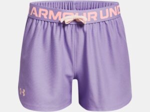 UNDER ARMOUR FILLE short UA Play Up fille gris lilas