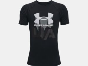 UNDER ARMOUR GARÇON t-shirt UA Tech™ Repeat noir