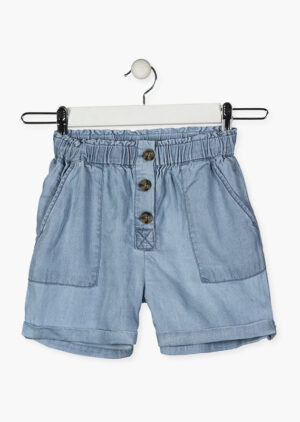 LOSAN GRANDE FILLE SHORT JEANS LÉGER BLEU PÂLE