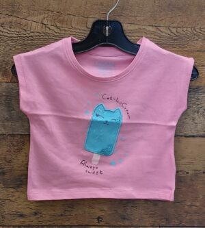 LOSAN PETITE FILLE OCÉAN T-SHIRT ROSE