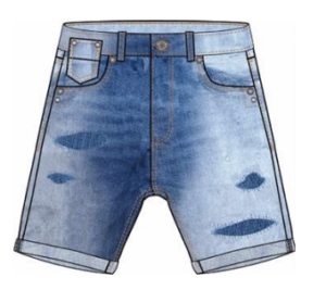 LOSAN PRINTEMPS GRAND GARÇON. SHORT JEANS PATCH