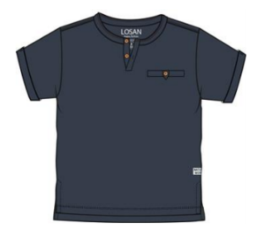 LOSAN ÉTÉ GARÇON. OCEAN T-SHIRT STYLE POLO MARINE