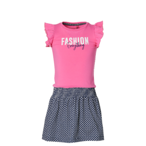QUAPI PRINTEMPS ROBE ROSE RETRO