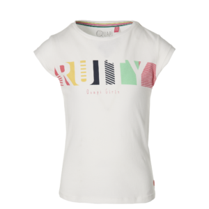 QUAPI PRINTEMPS TROPICAL T-SHIRT BLANC