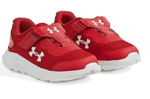 UNDER ARMOUR SOULIER DE COURSE bébé 5k à 10k UA Infinity Surge 2 à fermeture réglable rouge