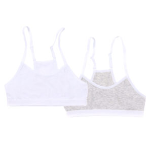 NANO SOUS-VÊTEMENTS BRALETTE, PAQUET DE 2 GRIS, BLANC