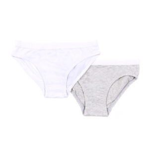 NANO SOUS-VÊTEMENTS CULOTTE, PAQUET DE 2 GRIS, BLANC