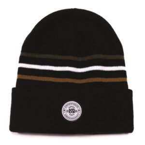 NANO AUTOMNE TUQUE EN TRICOT BASIC NOIR LIGNÉ